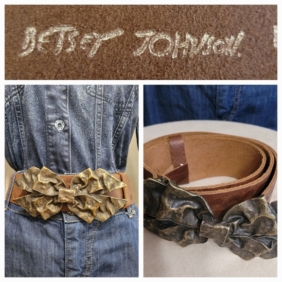 Betsey Johnson Leather belt / L - Picture 4 of 6